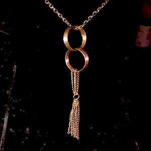 Gold tone necklace